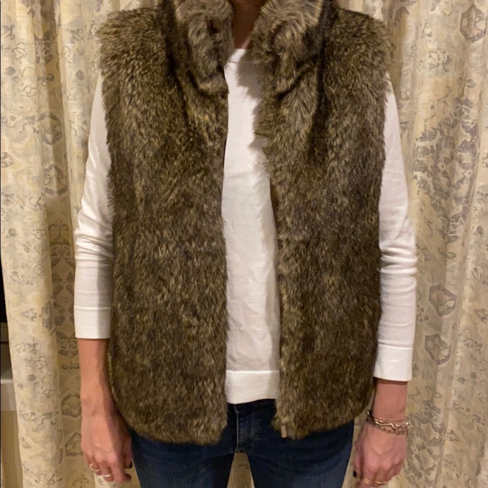 Faux fur vest